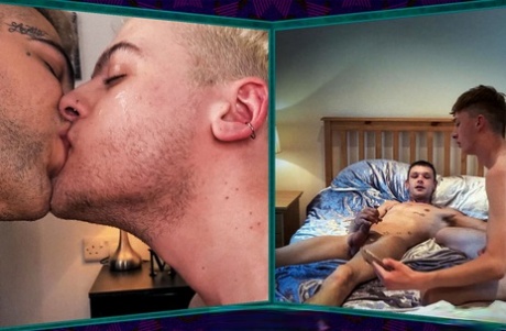 homoseksuel trekant kys kunst bedst billeder